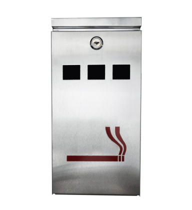 Stainless Steel Wall-Mounted Outdoor Ashtray